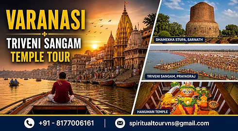 4 Days Varanasi Temple Tour Package with Triveni Sangam Prayagraj
